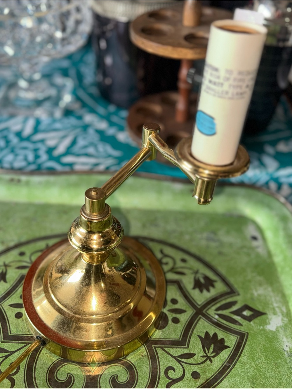 Brass Adjustable Wall Sconce Lamp - Polished Brass Finish